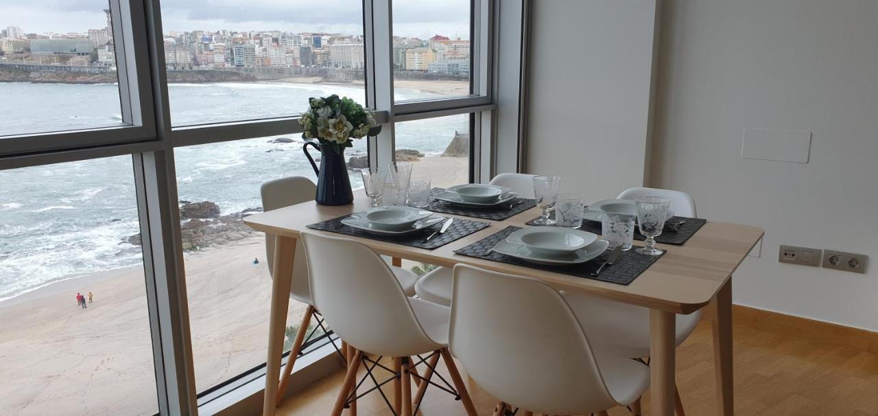 Vivienda Con Increibles Vistas A La Playa De Riazor Appartement A Coruña Buitenkant foto
