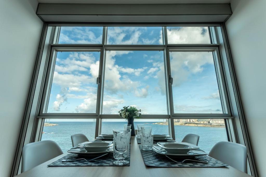 Vivienda Con Increibles Vistas A La Playa De Riazor Appartement A Coruña Buitenkant foto